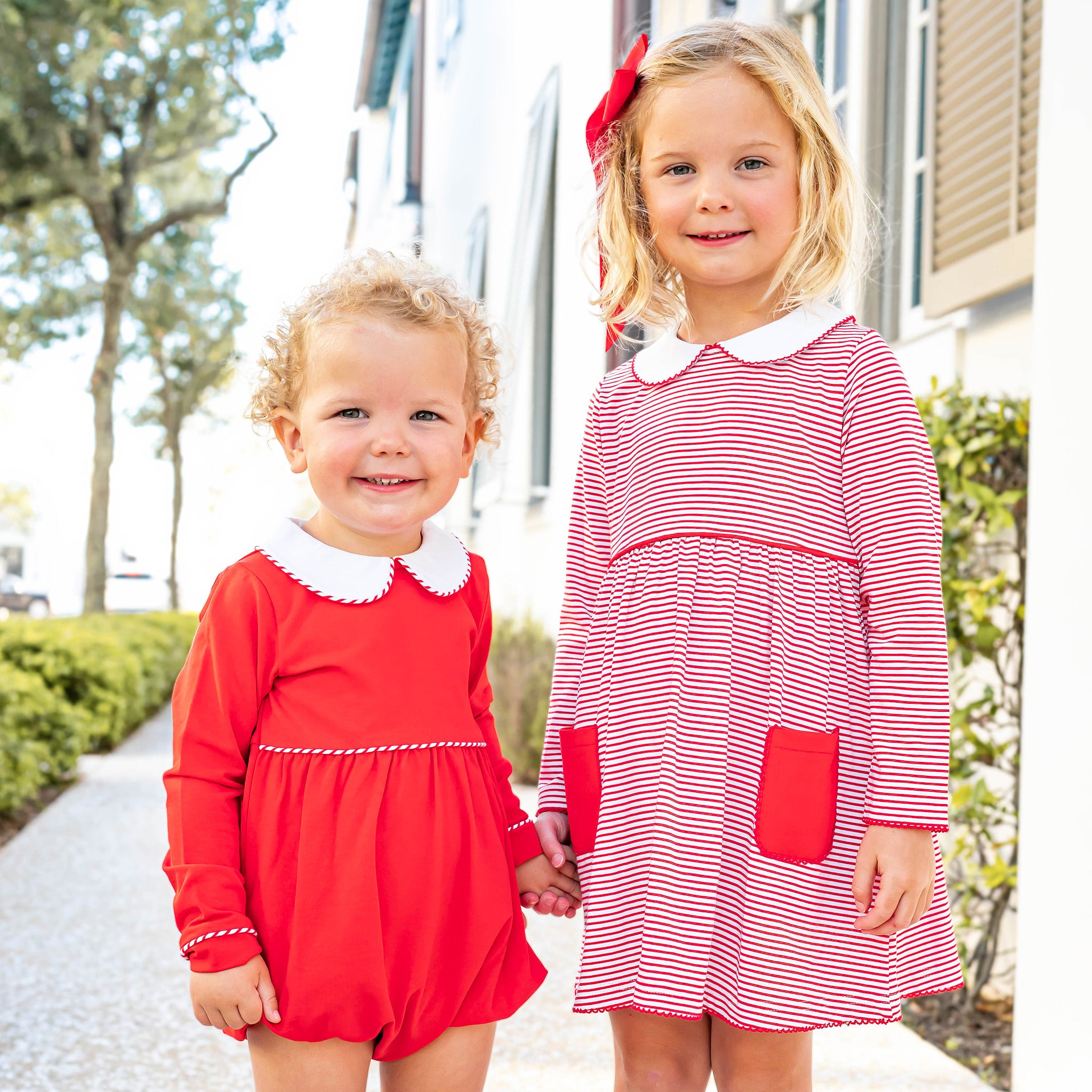 Buy A T U N Red Striped Dress - Dresses for Girls 21574850 | Myntra