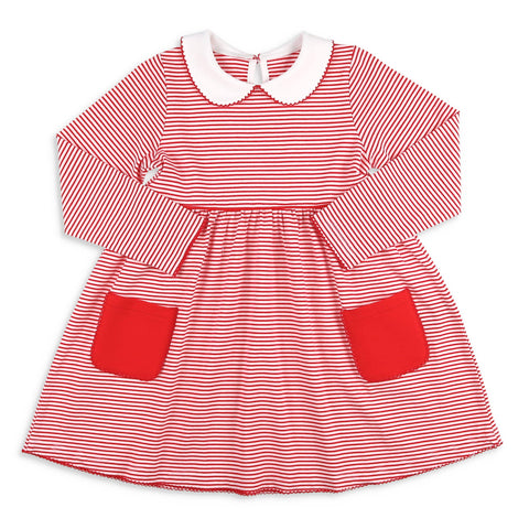 Classic Red Stripe Dress