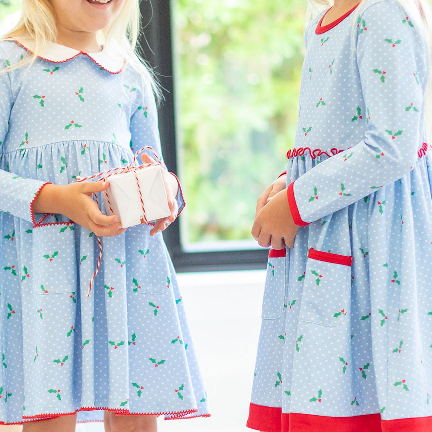 Girls Collar Pocket Dress - Holly