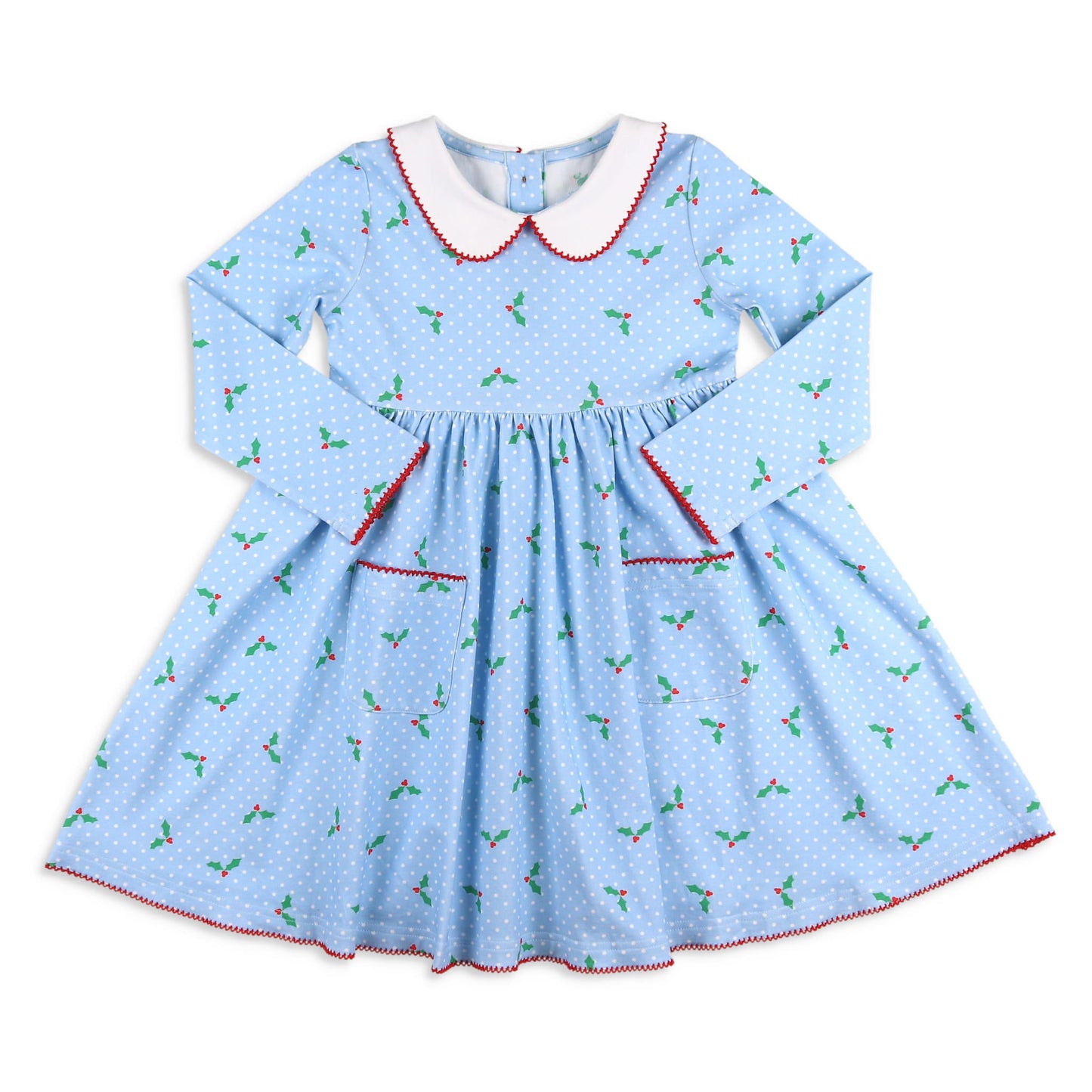 Girls Collar Pocket Dress - Holly