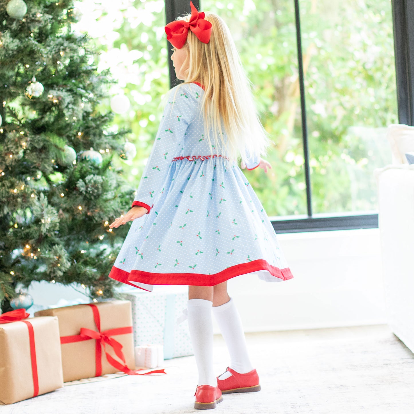 Girls Twirl Dress - Holly