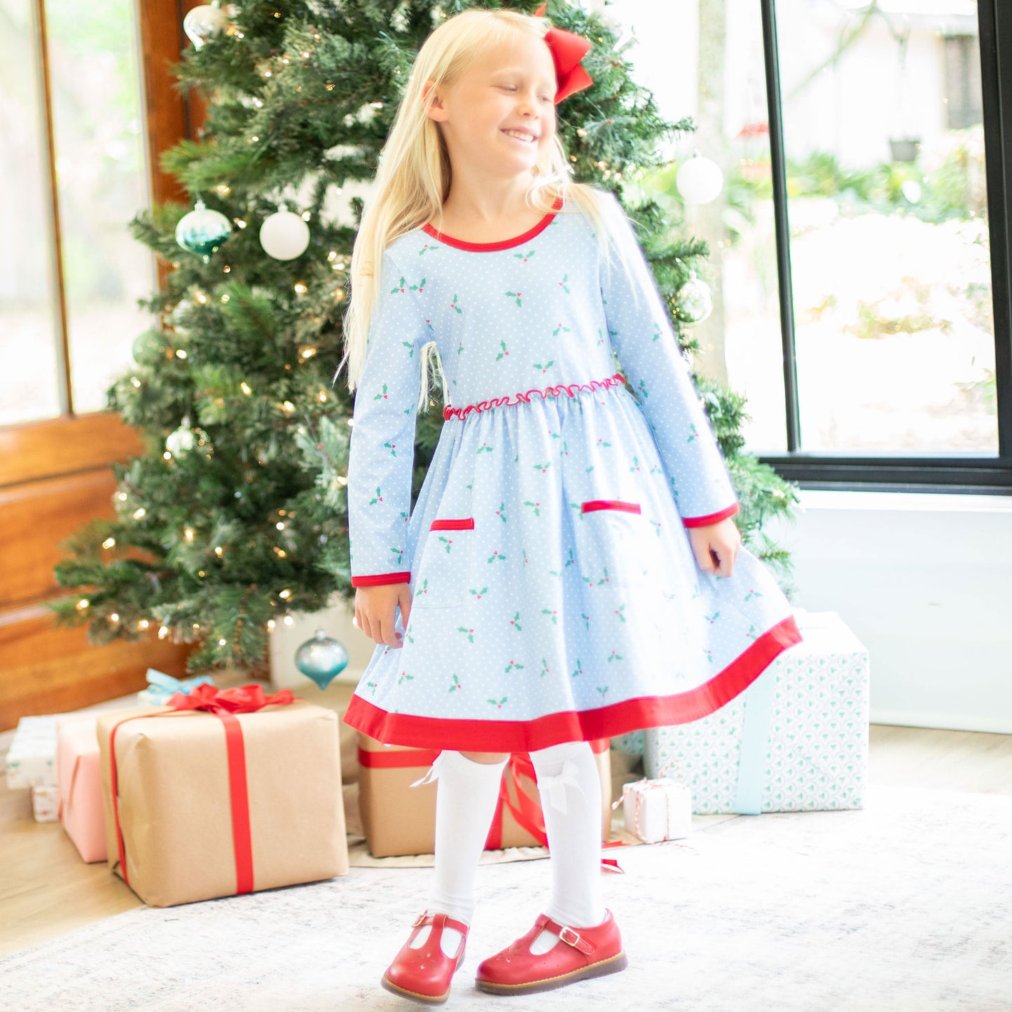 Girls Twirl Dress - Holly