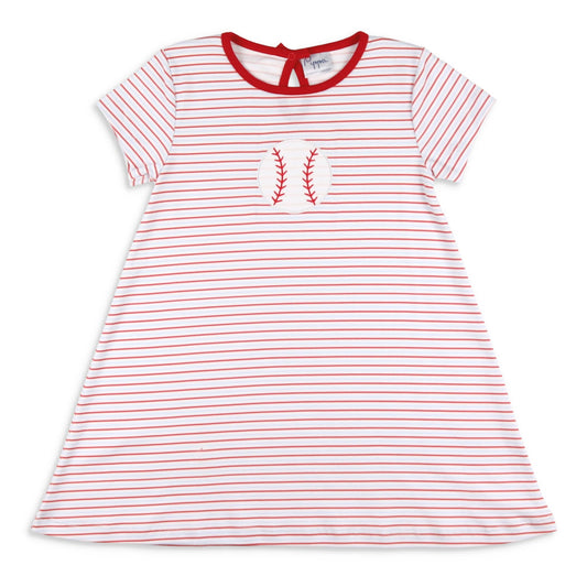 Girls Pima Play Dress - Home Run (SAMPLE)