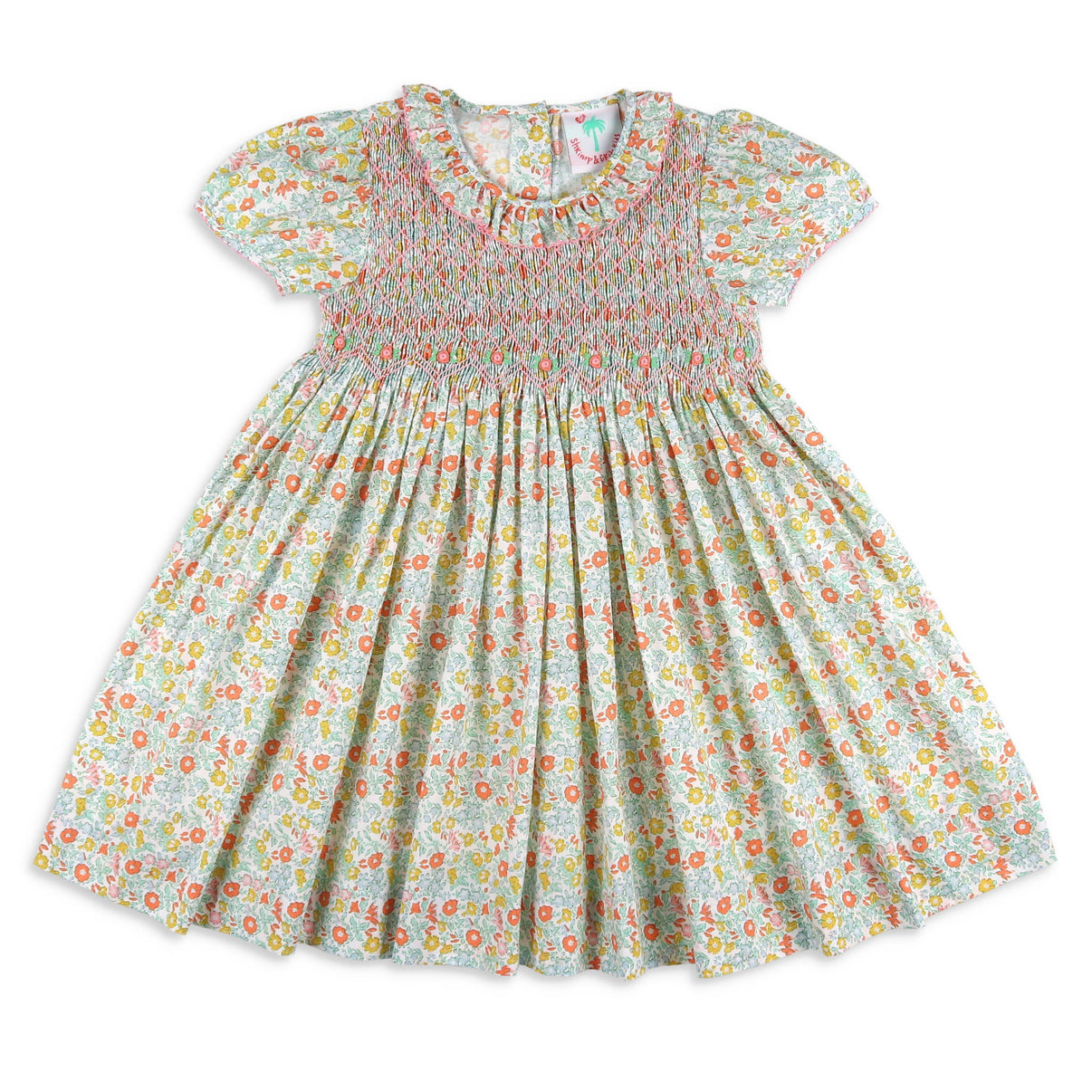 Girls Smocked Charlotte Dress Honeysuckle Shrimp and Grits Kids