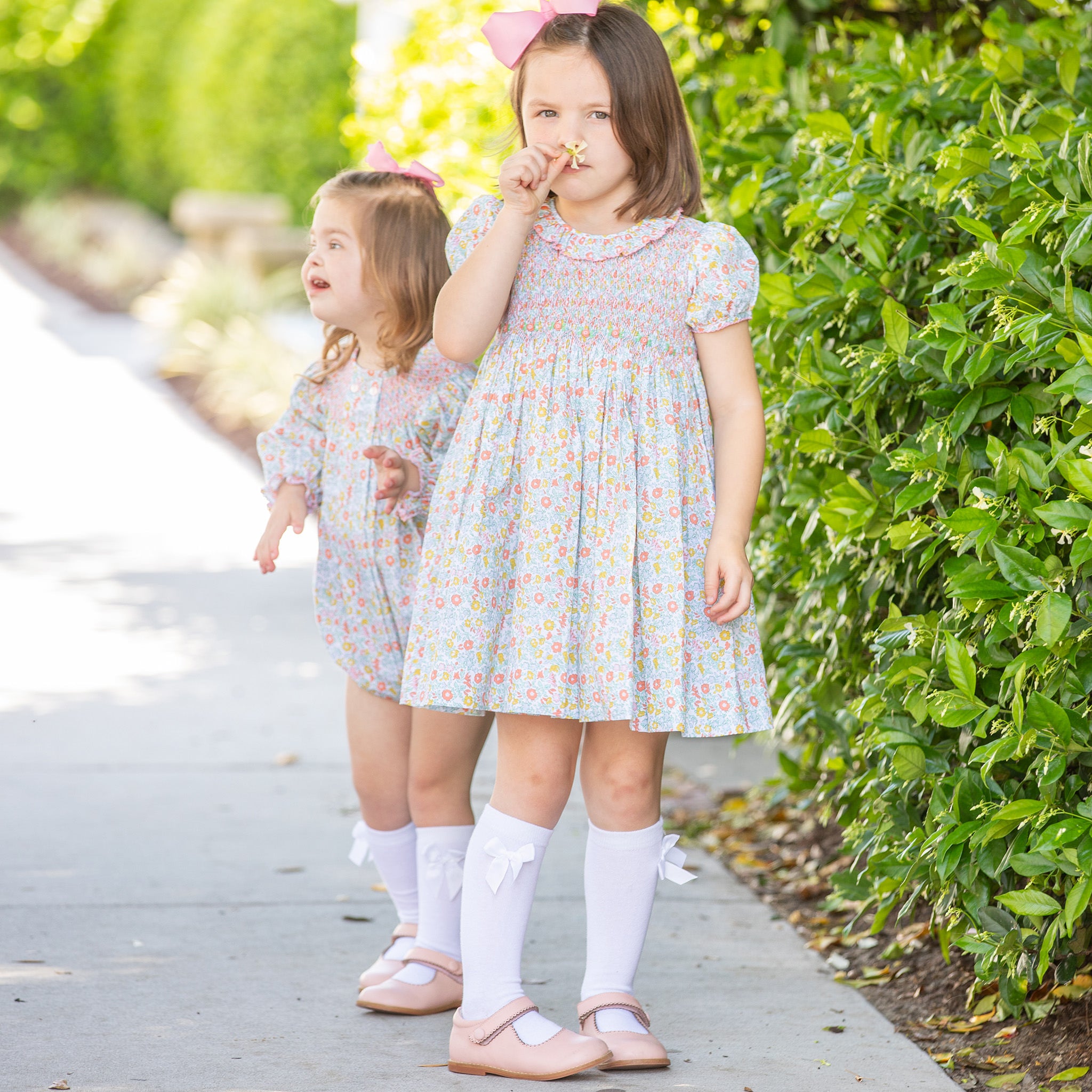 Girls shops smocked