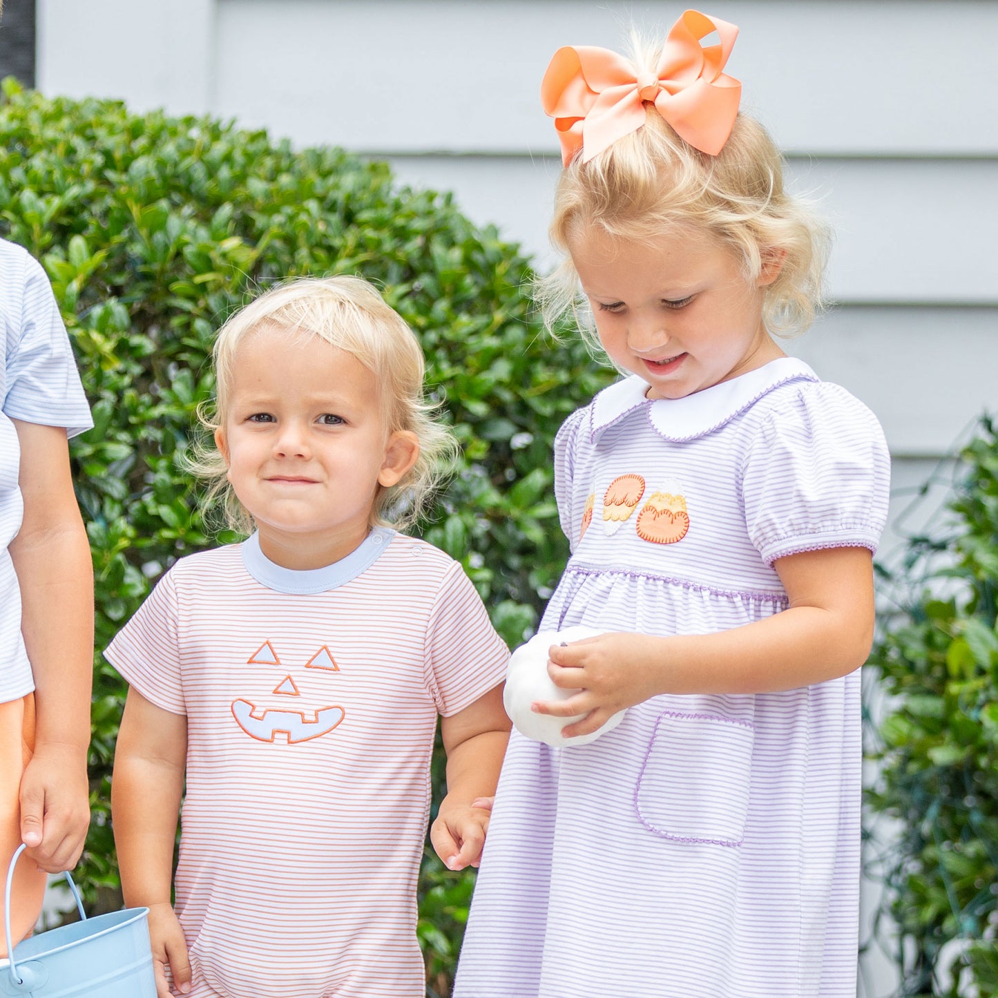 Boys Pima Romper - Jack-O-Lanterns