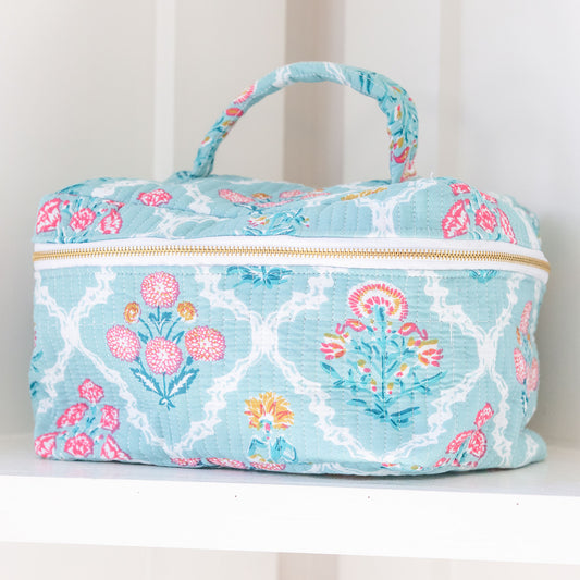 Jenny Quilted Makeup Bag