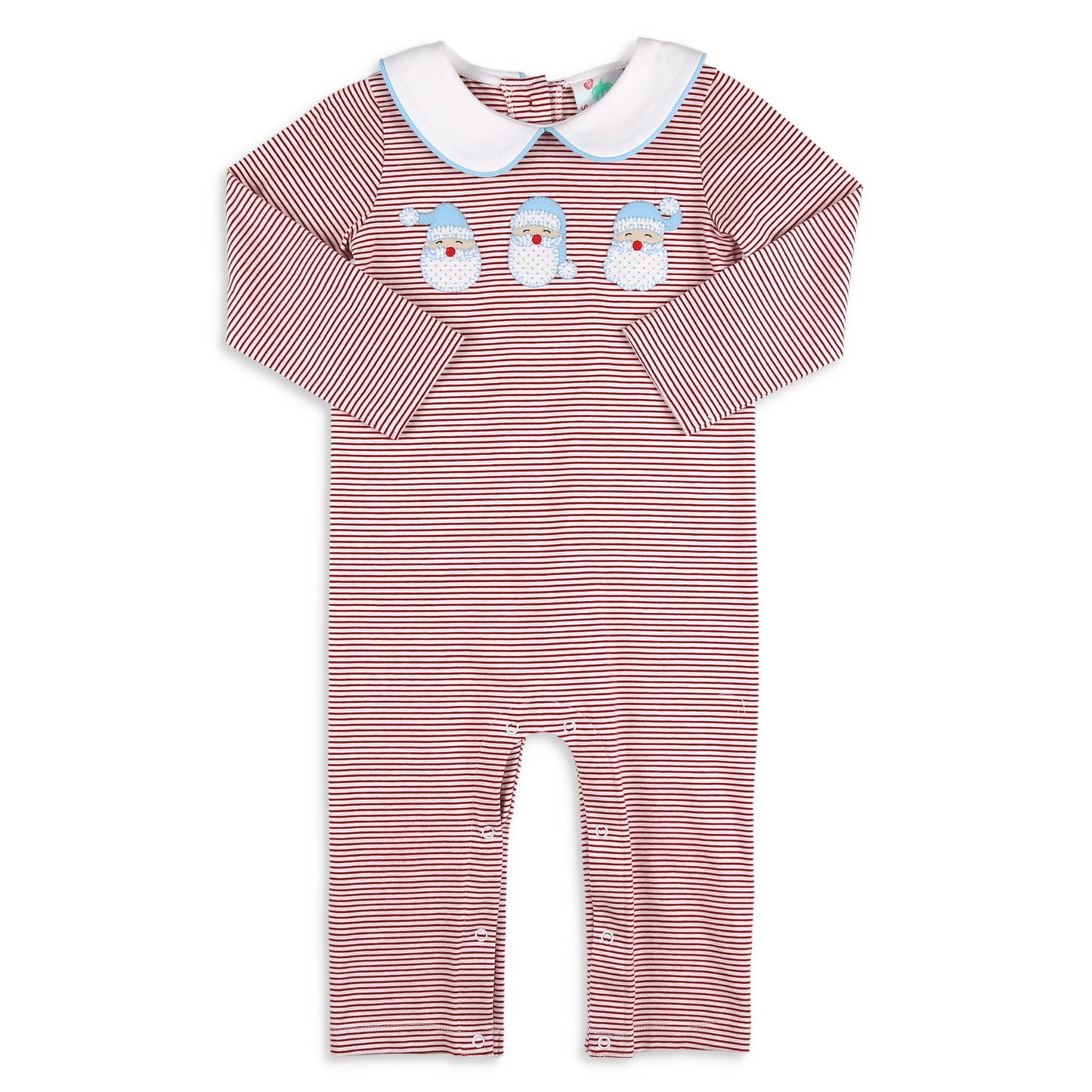 Boys Applique Playsuit - Jolly Santa