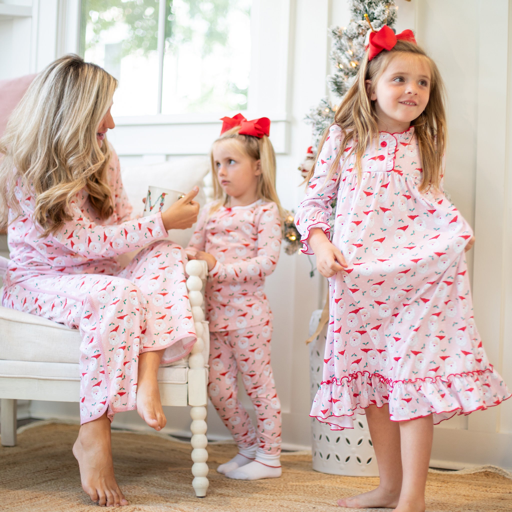 Girls Gown - Jolly Santa - Shrimp and Grits Kids