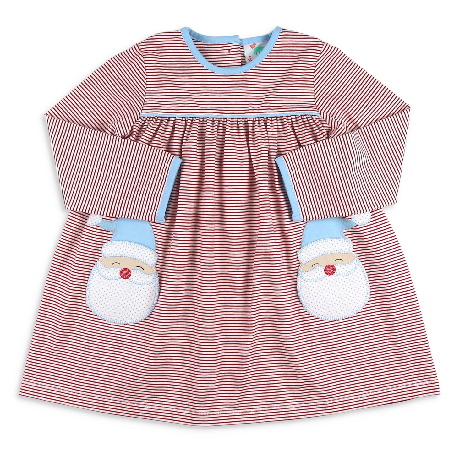 Girls Pocket Mae Dress - Jolly Santa