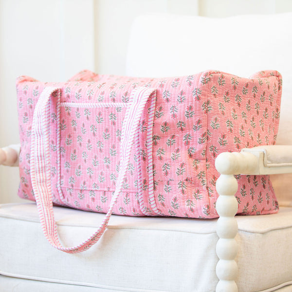 Kelly Quilted Duffel Bag Shrimp and Grits Kids