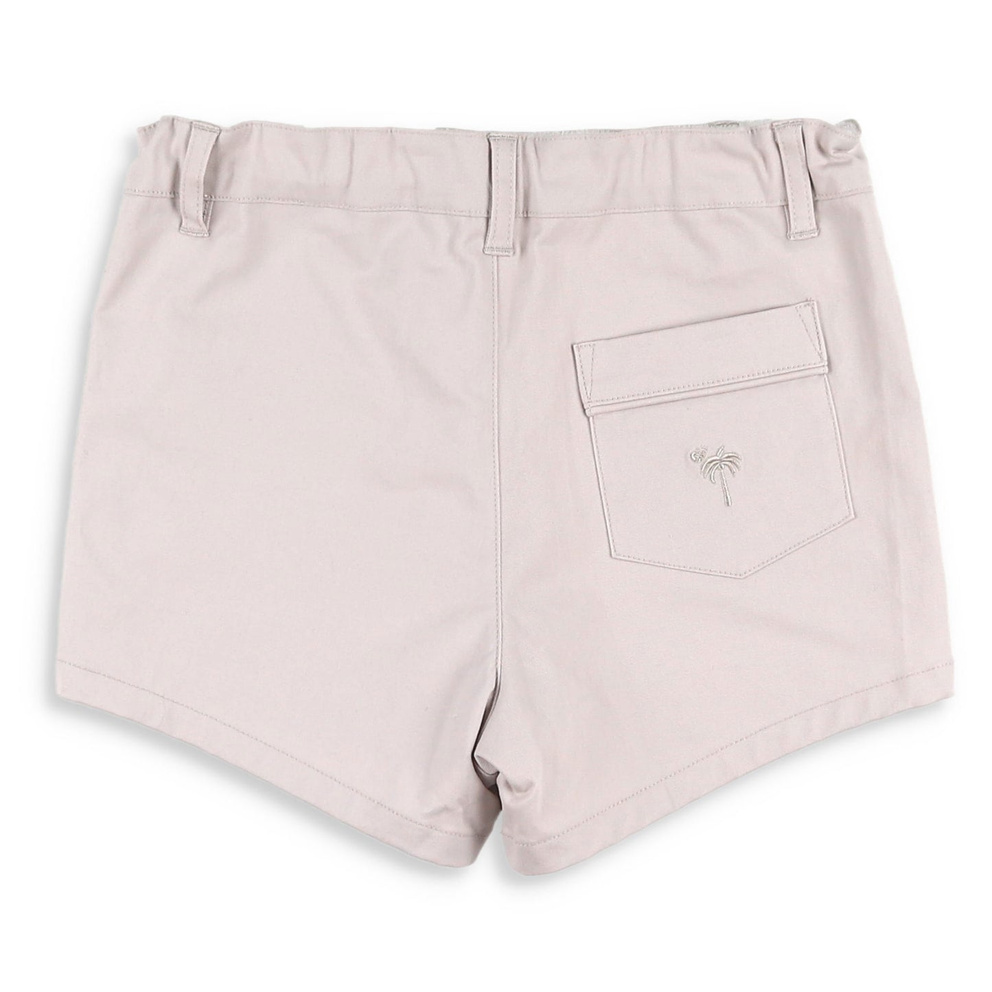 Boys Button Shrimp Shorts - Khaki Twill