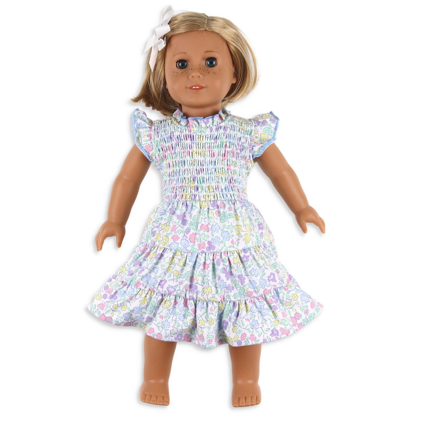 Girls Smocked Twirl Doll Dress - Kiawah