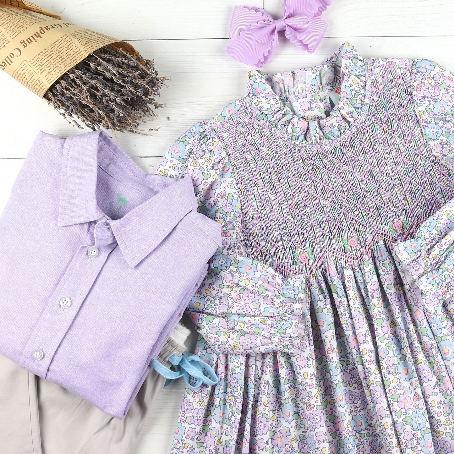 Girls Piper Dress - Lavender Haze