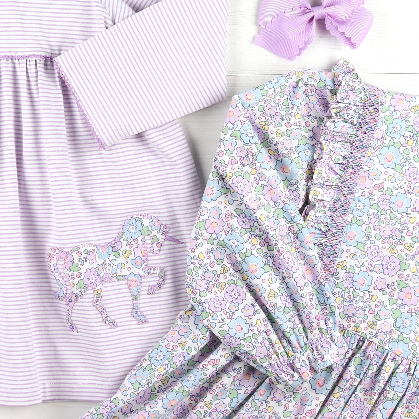 Girls Lottie Dress - Lavender Haze