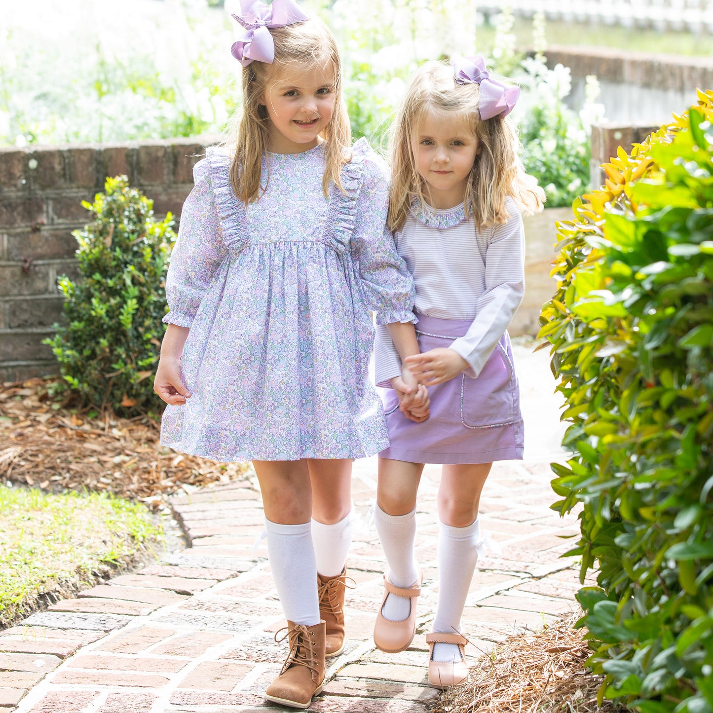 Girls Lottie Dress - Lavender Haze