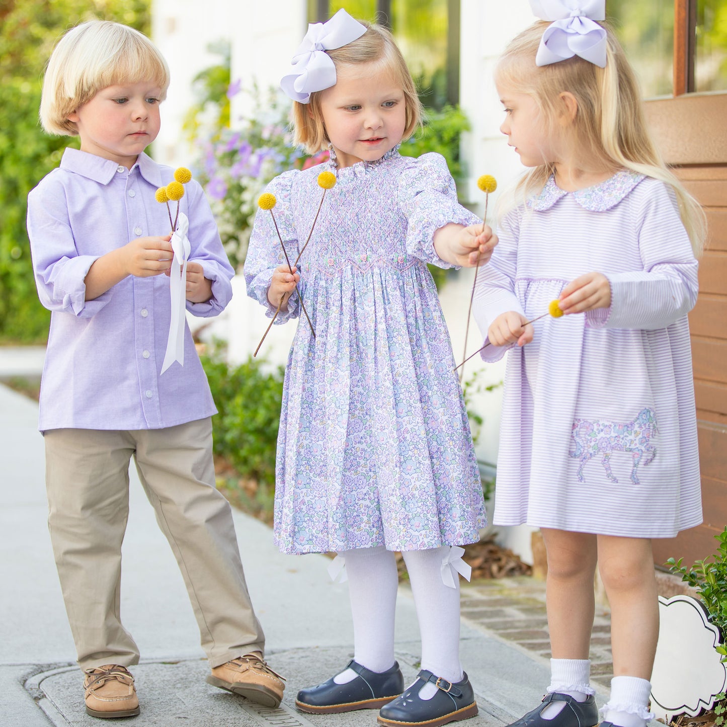 Boys Oxford Button Down - Lavender Haze