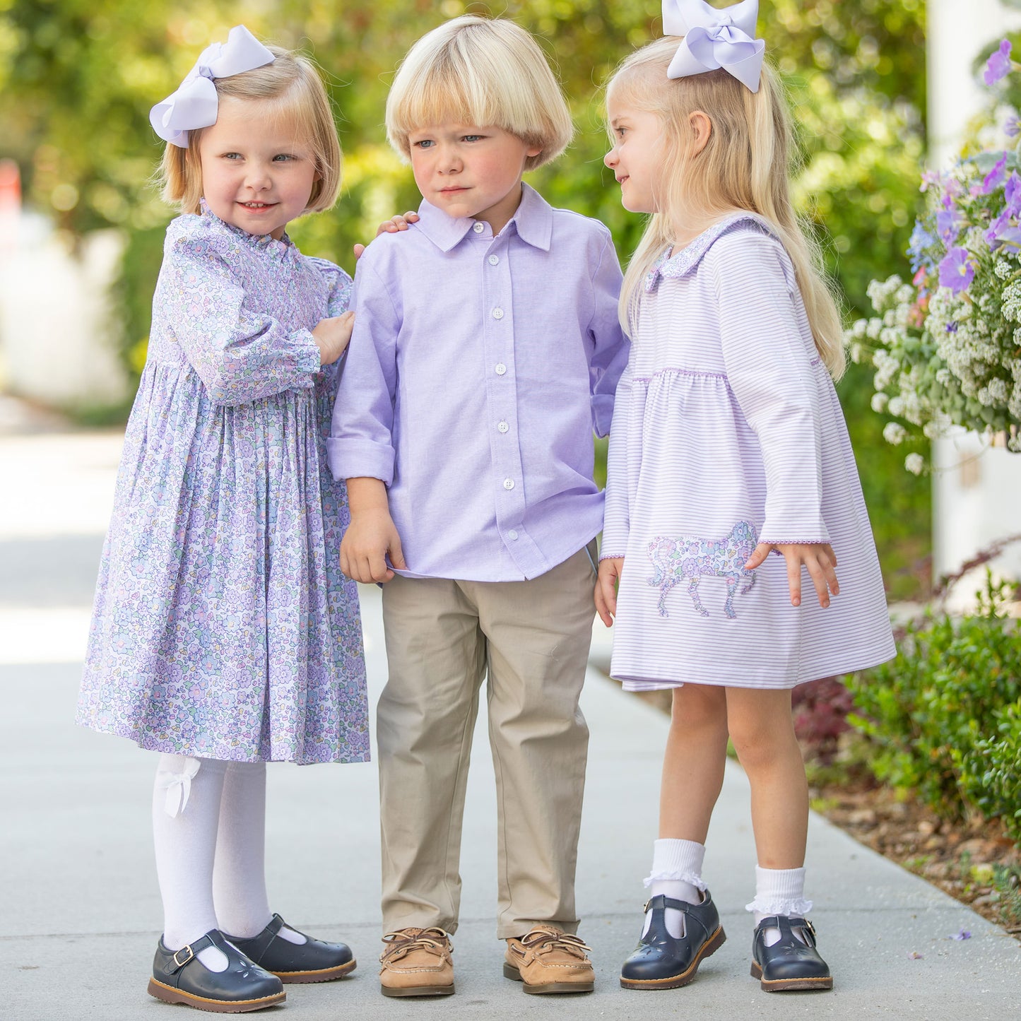 Boys Oxford Button Down - Lavender Haze