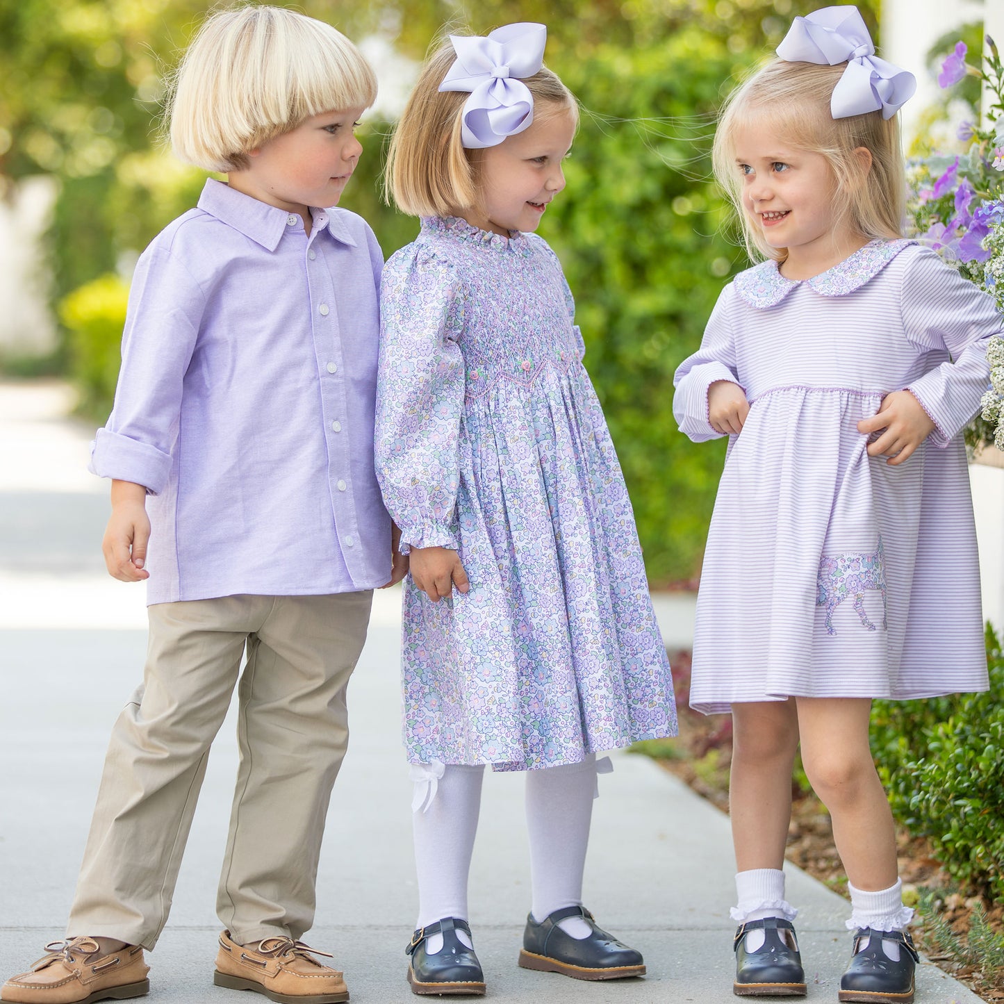 Boys Oxford Button Down - Lavender Haze