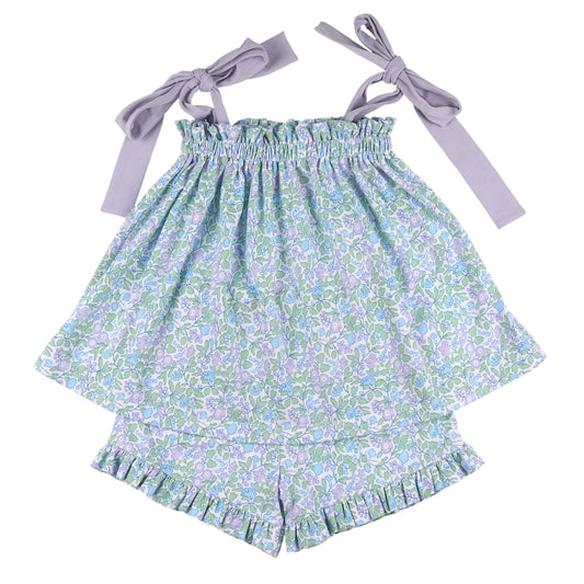 Girls Tie Set - Lavender Lawn