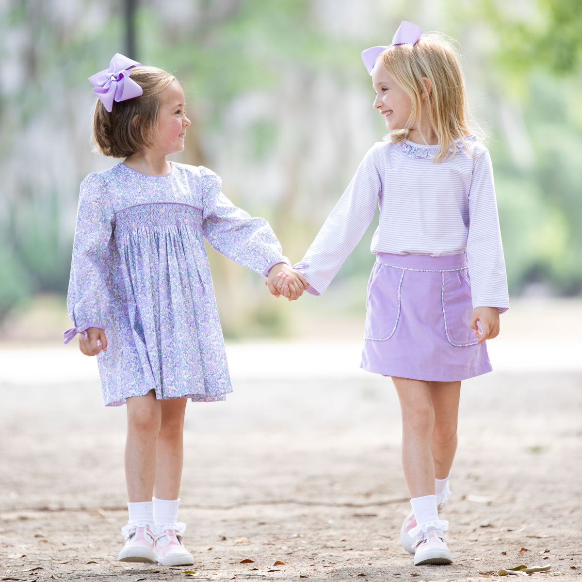 Lavender Ruffle Top Matching matching outfits