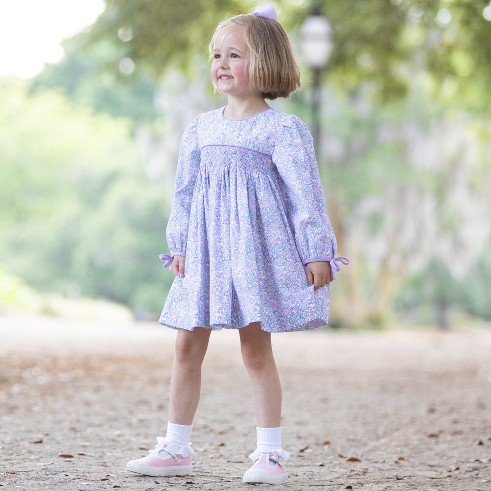 Lavender Smocked Dress