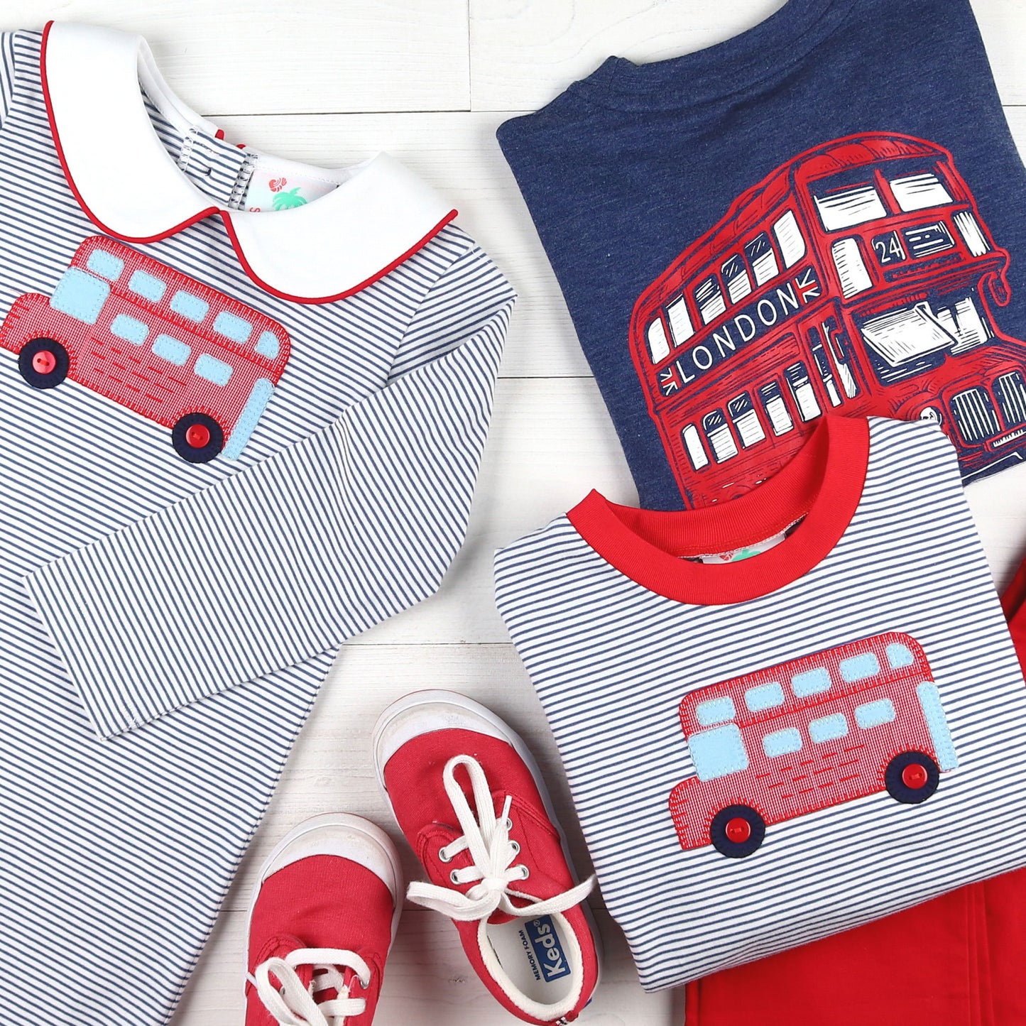 Boys Applique Playsuit - London Calling