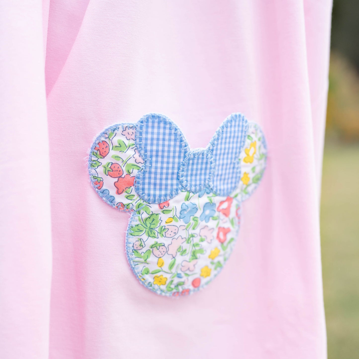Girls Applique Pocket Dress - Magical Mouse