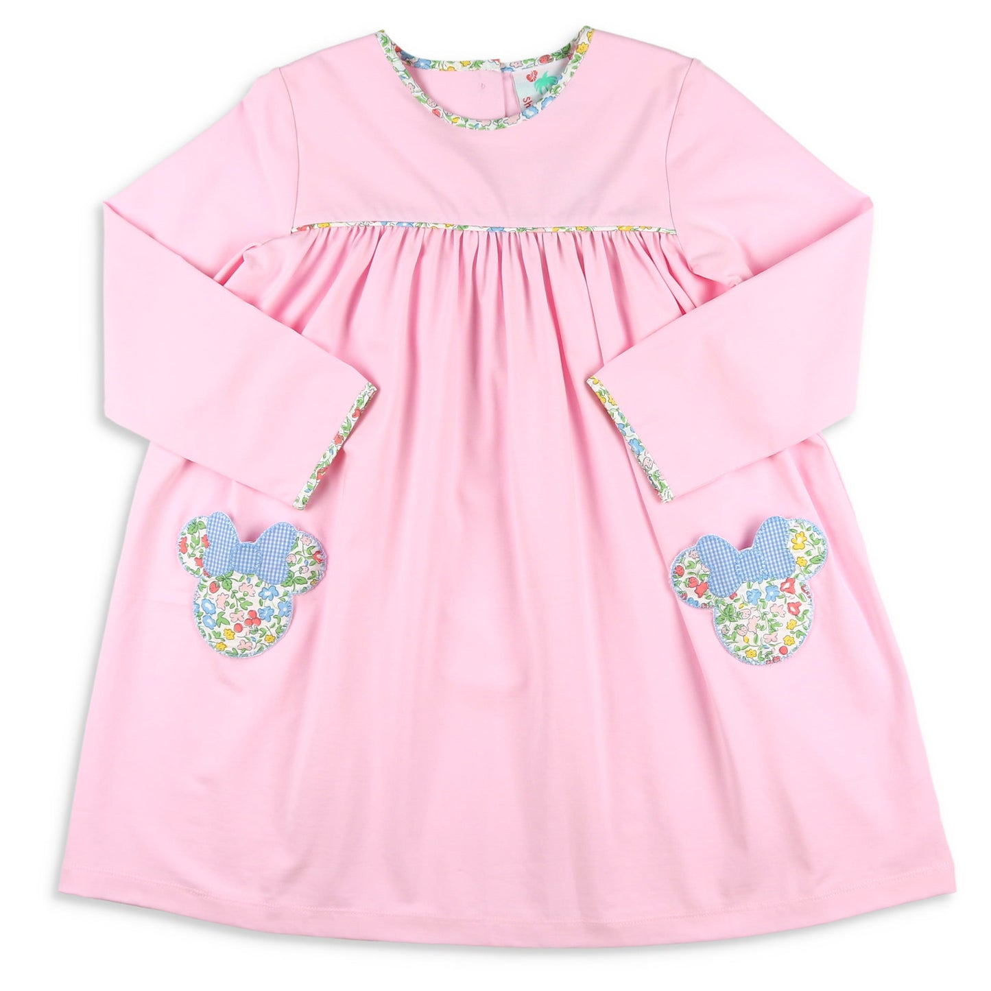 Girls Applique Pocket Dress - Magical Mouse
