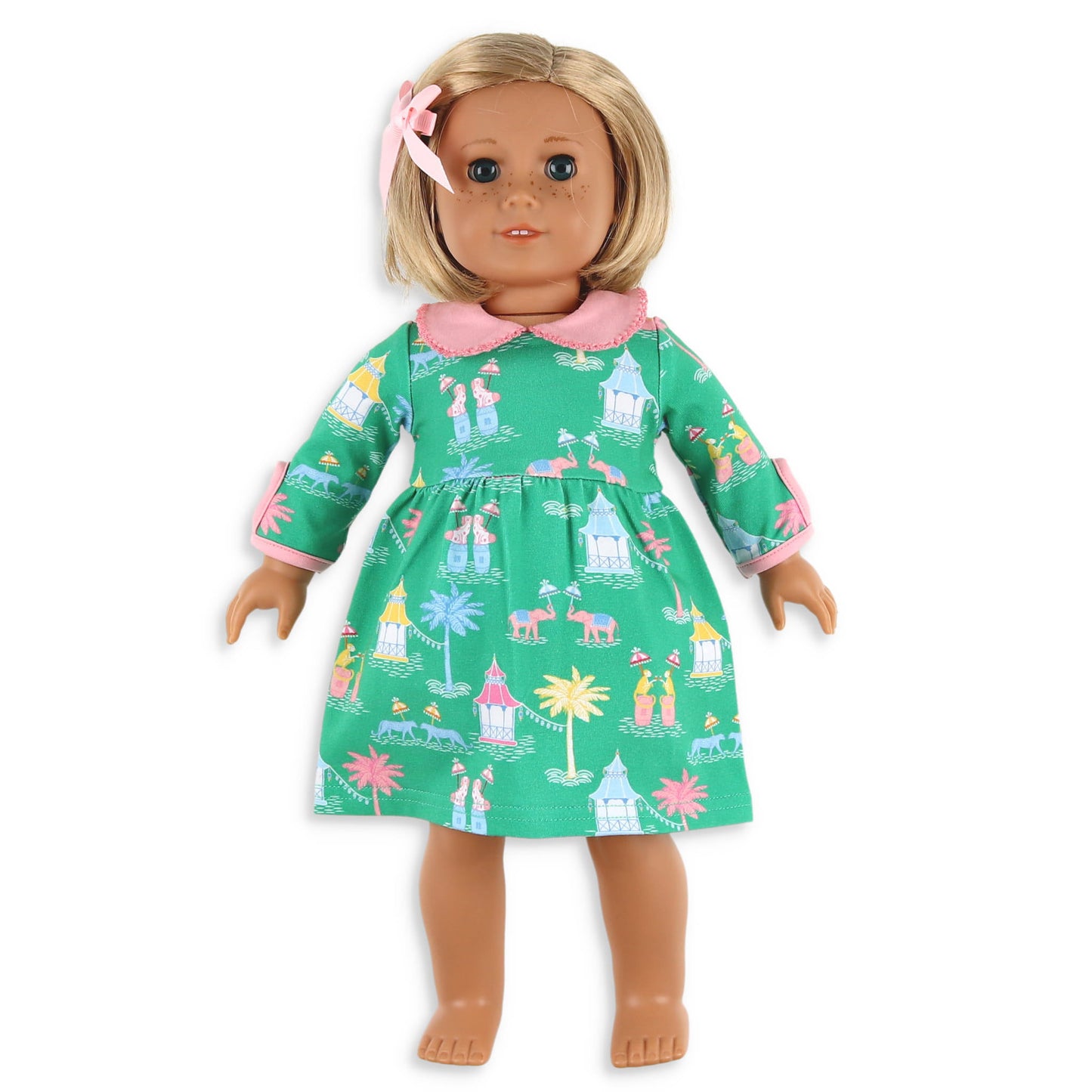 Girls Samantha Doll Dress - Mahjong