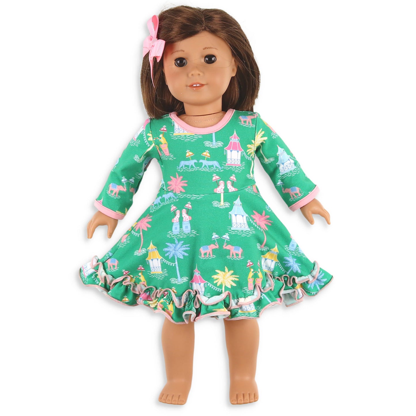 Girls Twirl Doll Dress - Mahjong