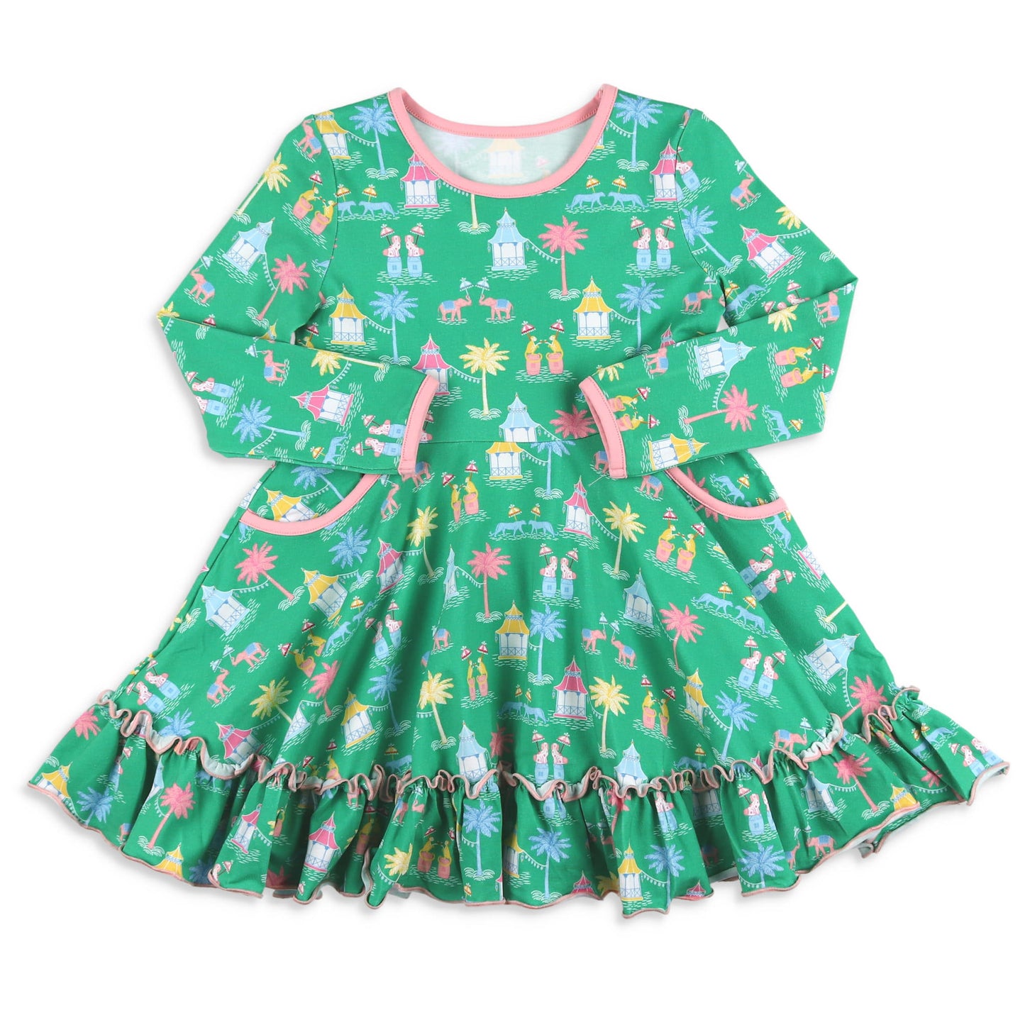 Girls Twirl Dress - Mahjong