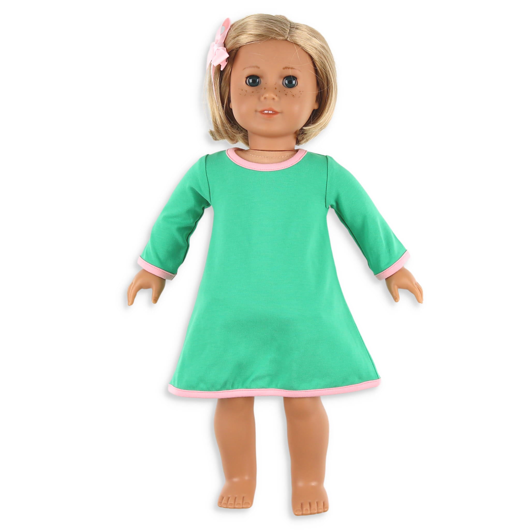 Girls Quinn Doll Dress - Mahjong Puppy - Shrimp and Grits Kids