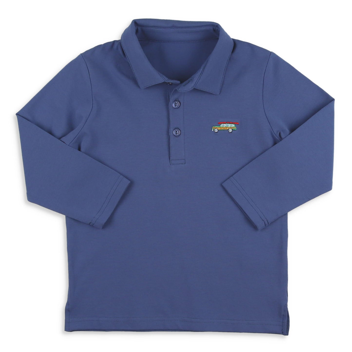 Boys Polo - Midnight Blue Wagoneer