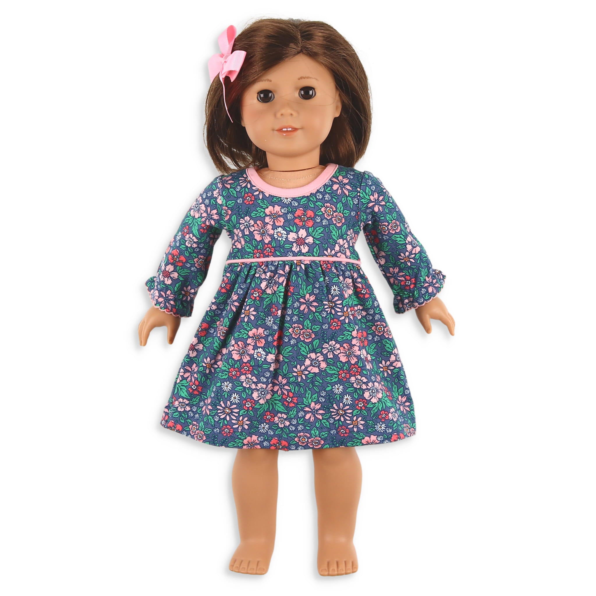 Girls Samantha Doll Dress Midnight Poppy Shrimp and Grits Kids