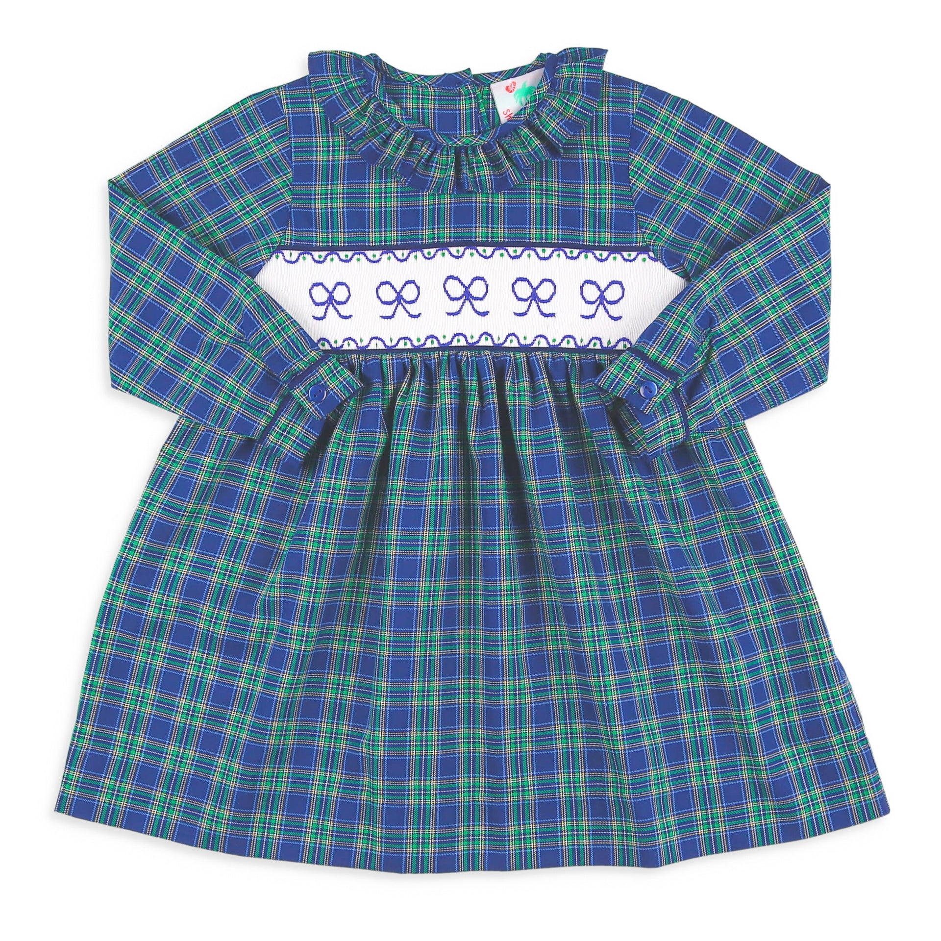 Girls Smocked Dress - Midnight Tartan 2T Girls Smocked Dress - Midnight Tartan 2T