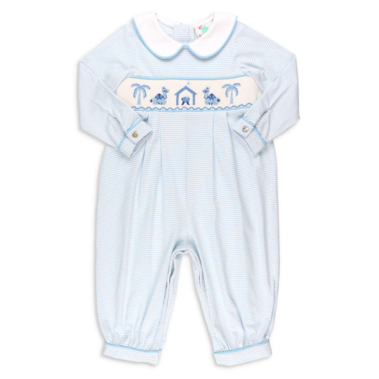 Boys Stripe Long Bubble - Nativity