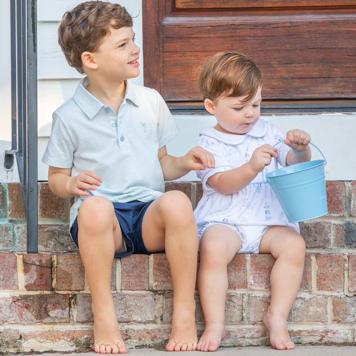 Nautical Toile Pima Bubble