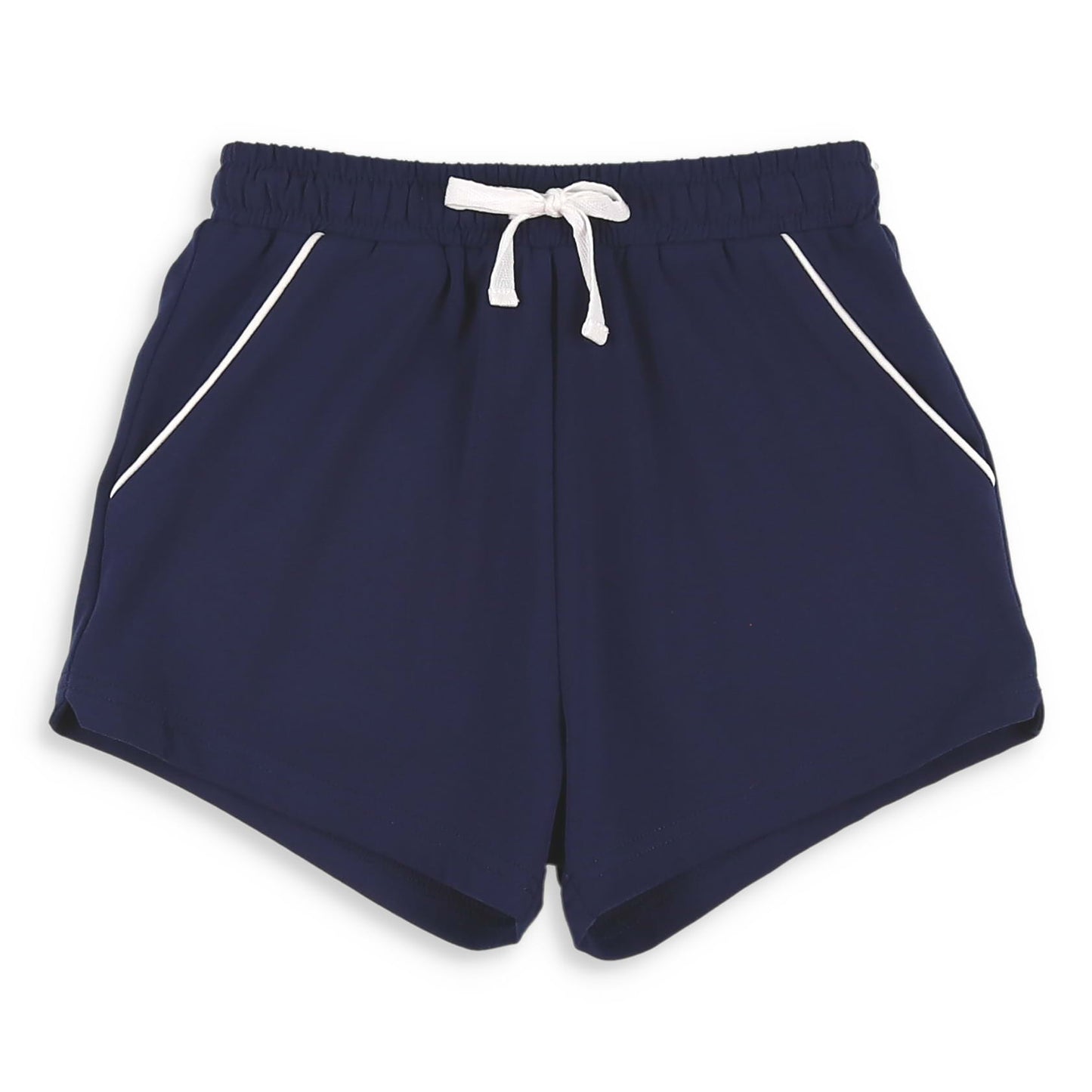 Navy Knit Shrimp Shorts