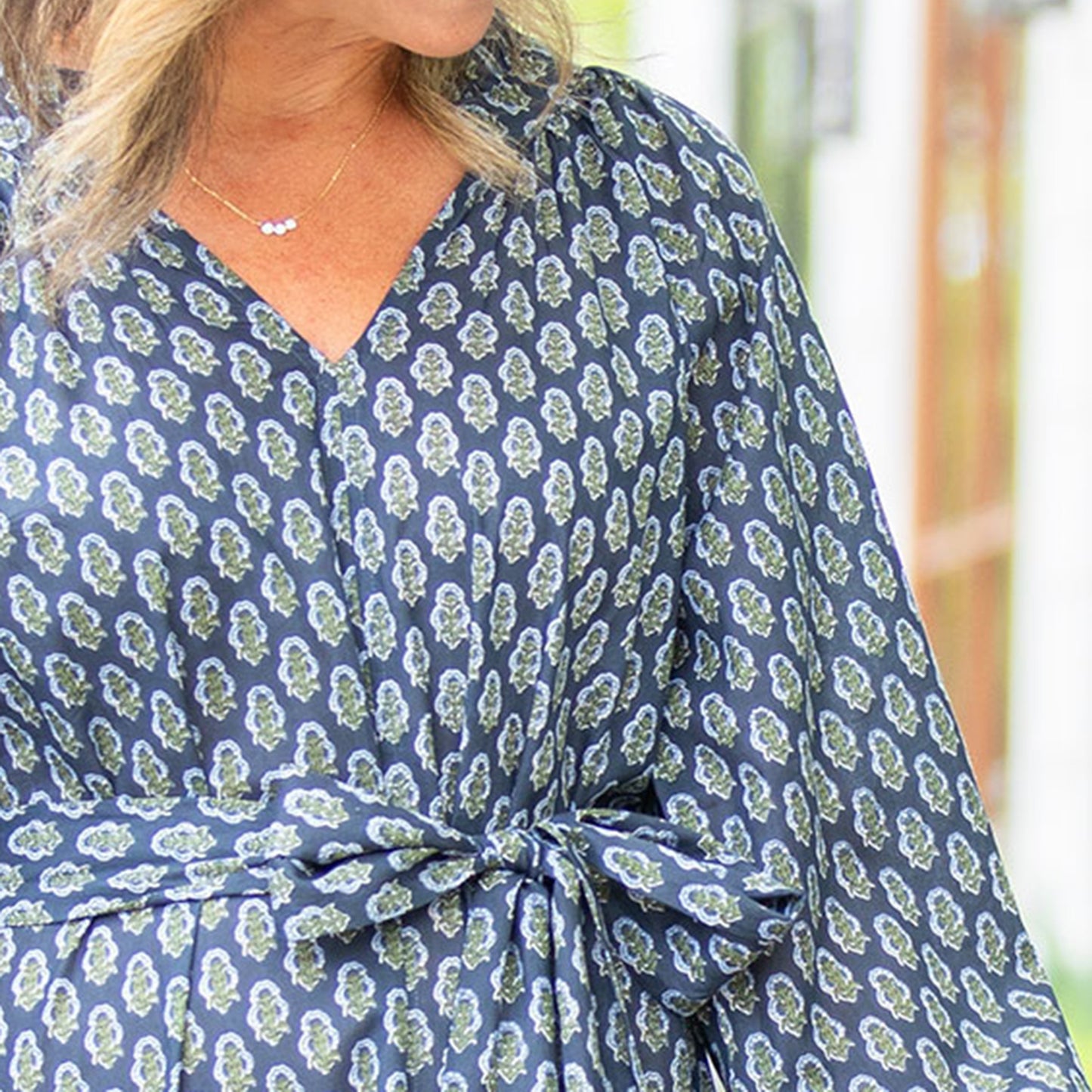 Womens Navy Octavia Dress