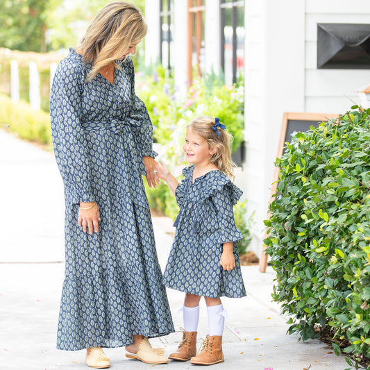 Womens Navy Octavia Dress
