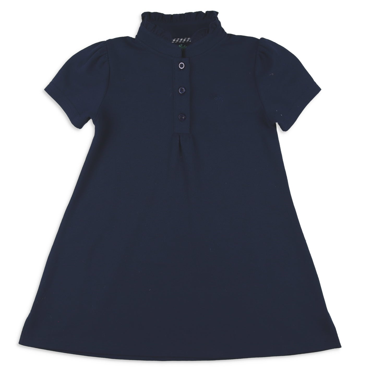 Girls Polo Dress - Navy Pique