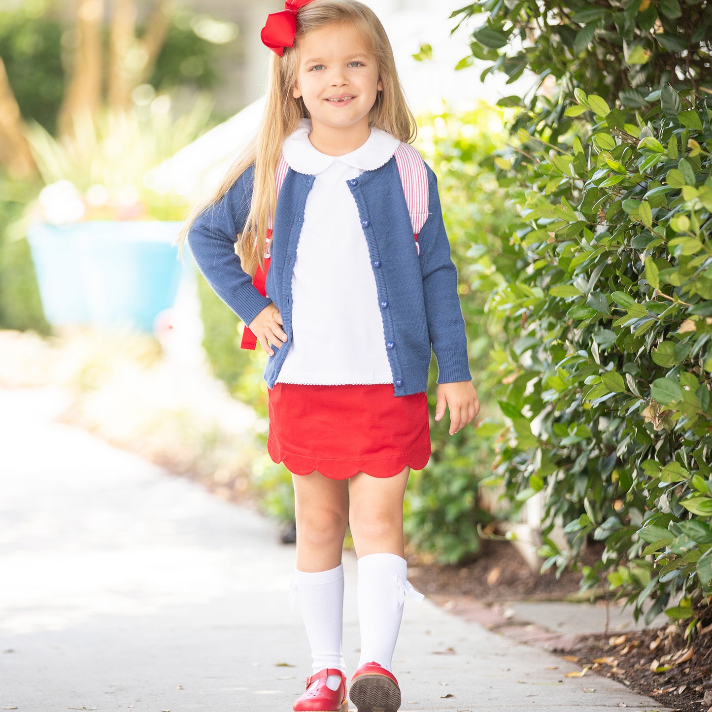 Girls Navy Sweater