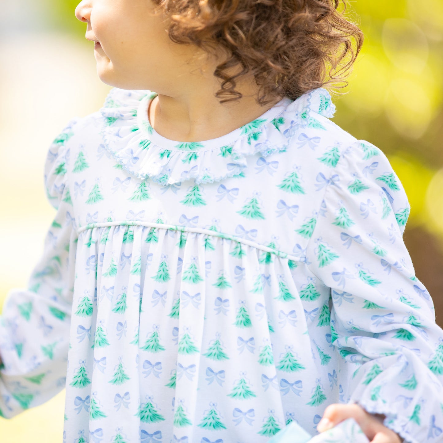 Oh Christmas Tree Ruffle Top