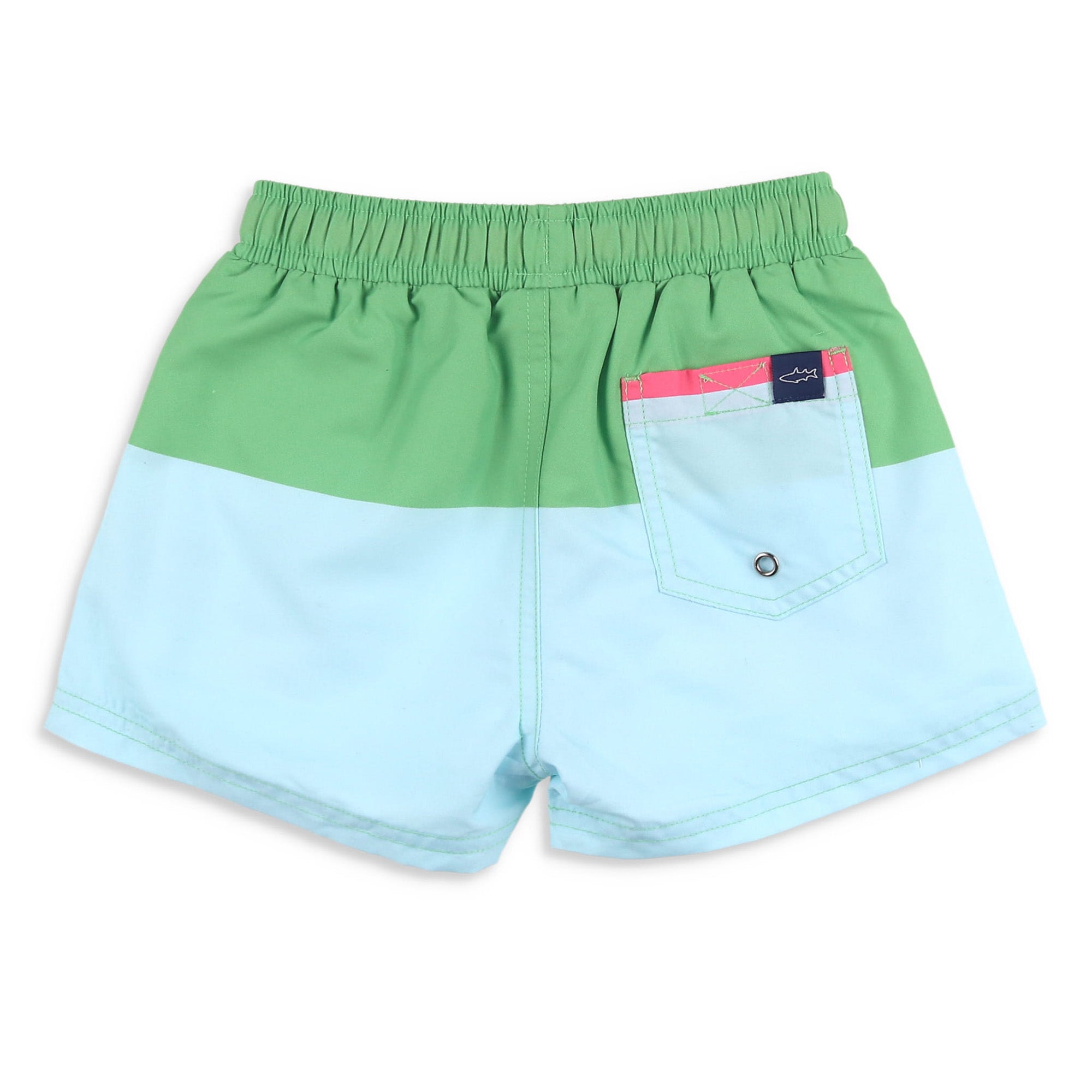 Boys Palm Colorblock Boardies - Shrimp and Grits Kids