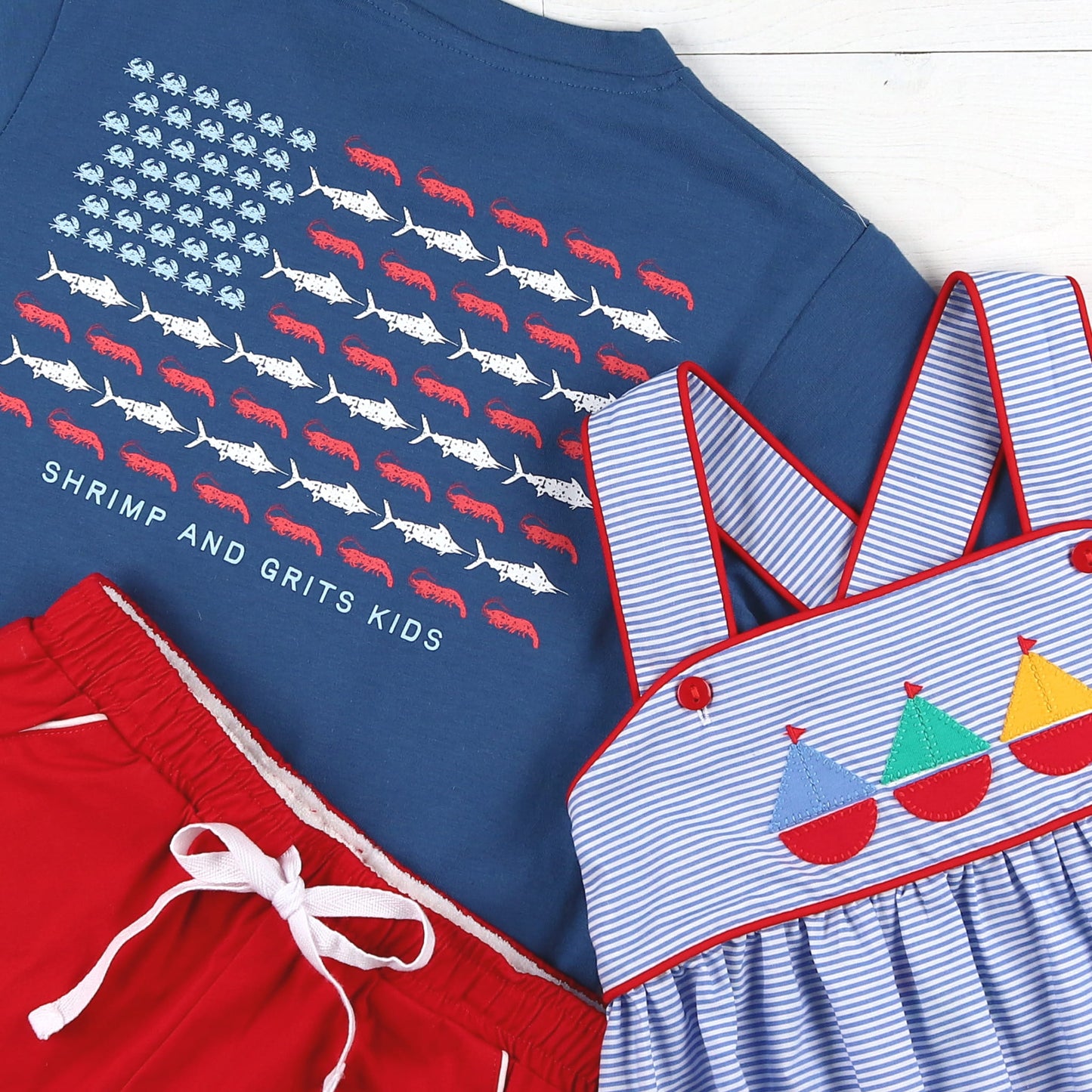 Boys Graphic Tee - Red, White, & Blue