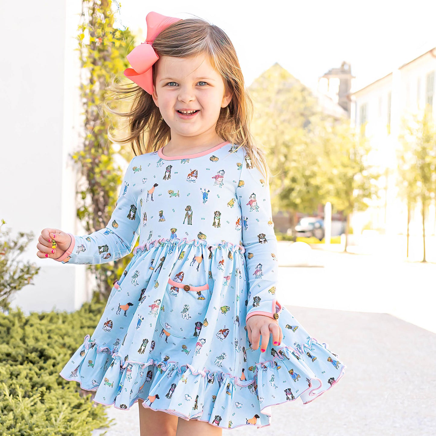 Paw Prints Twirl Dress