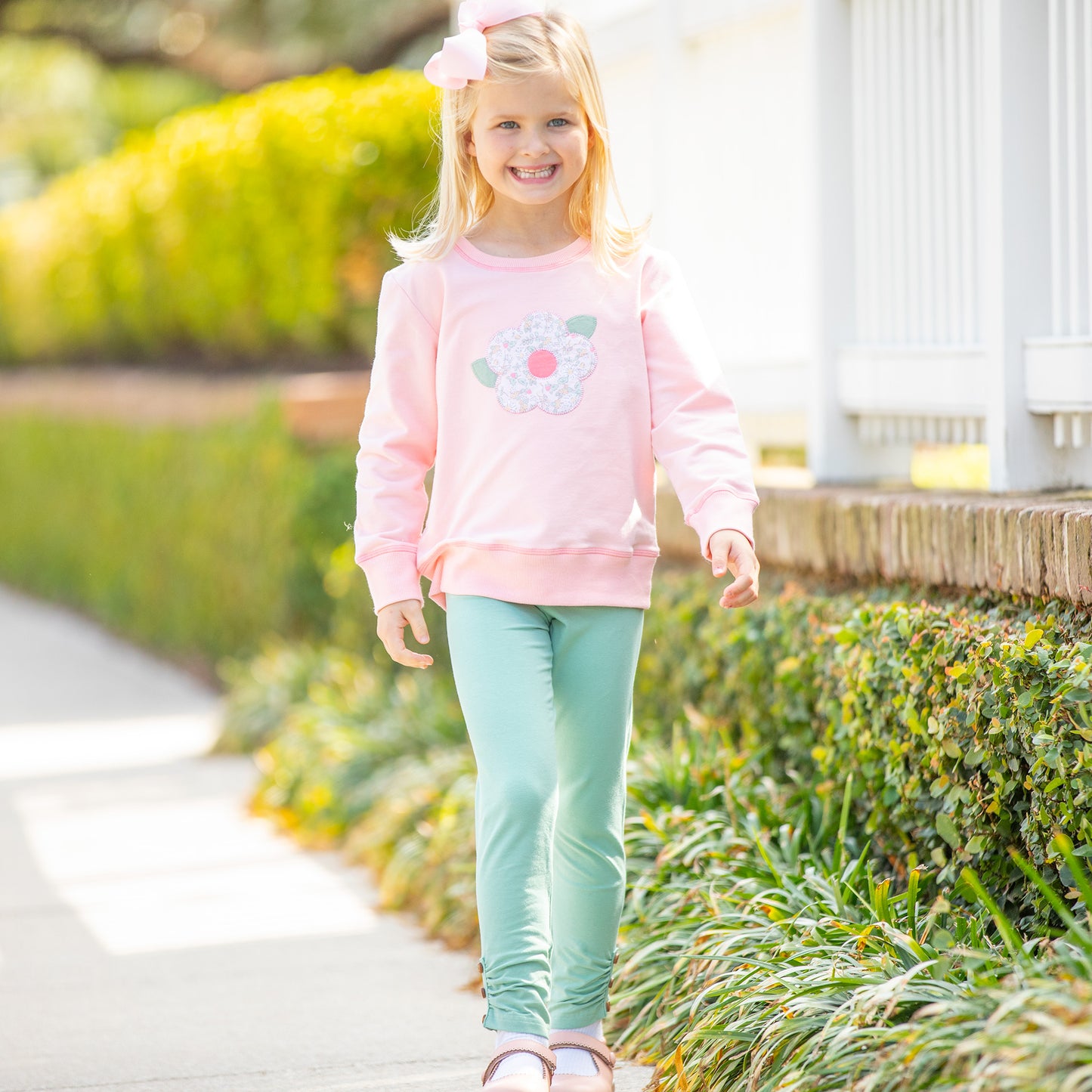 Girls Sweatshirt - Pink Petal