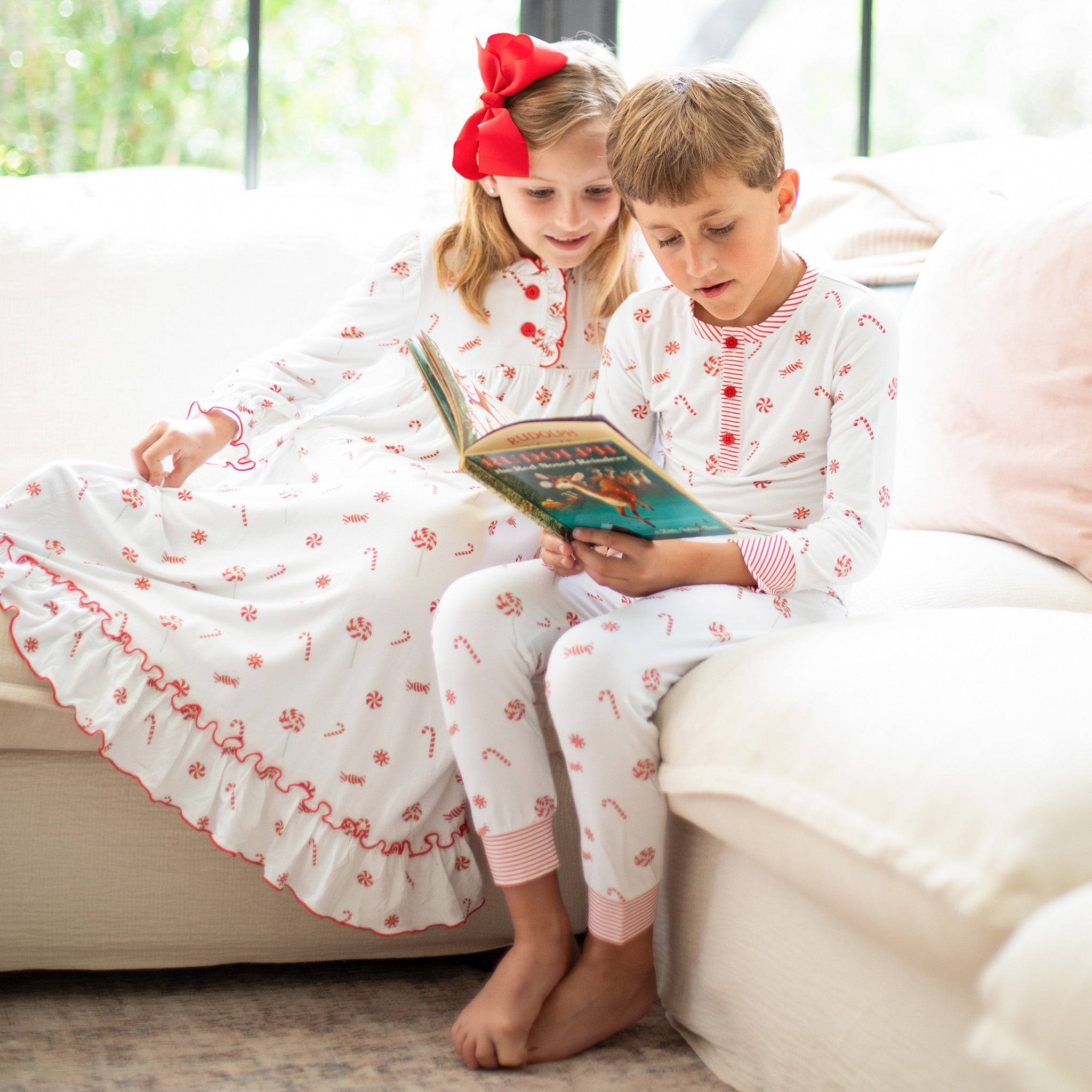 Peppermint discount striped pajamas