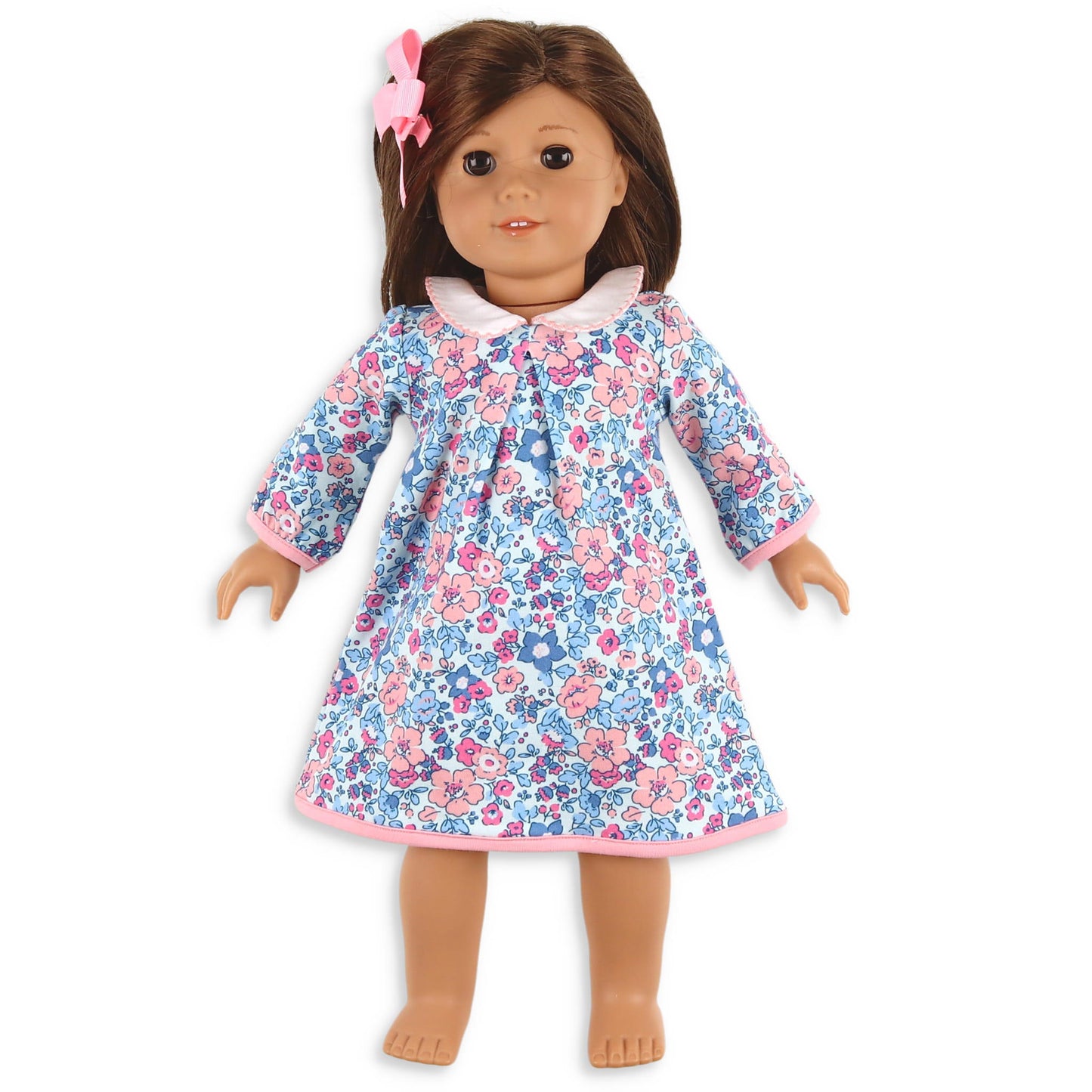 Girls Play Doll Dress - Periwinkle Flower